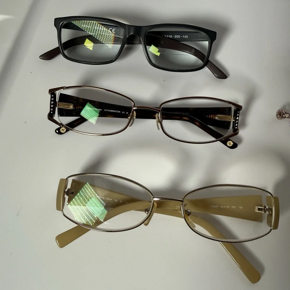 Vintage Eyeglasses Frames Bundle Of 6 - Fendi, Christian Dior, More